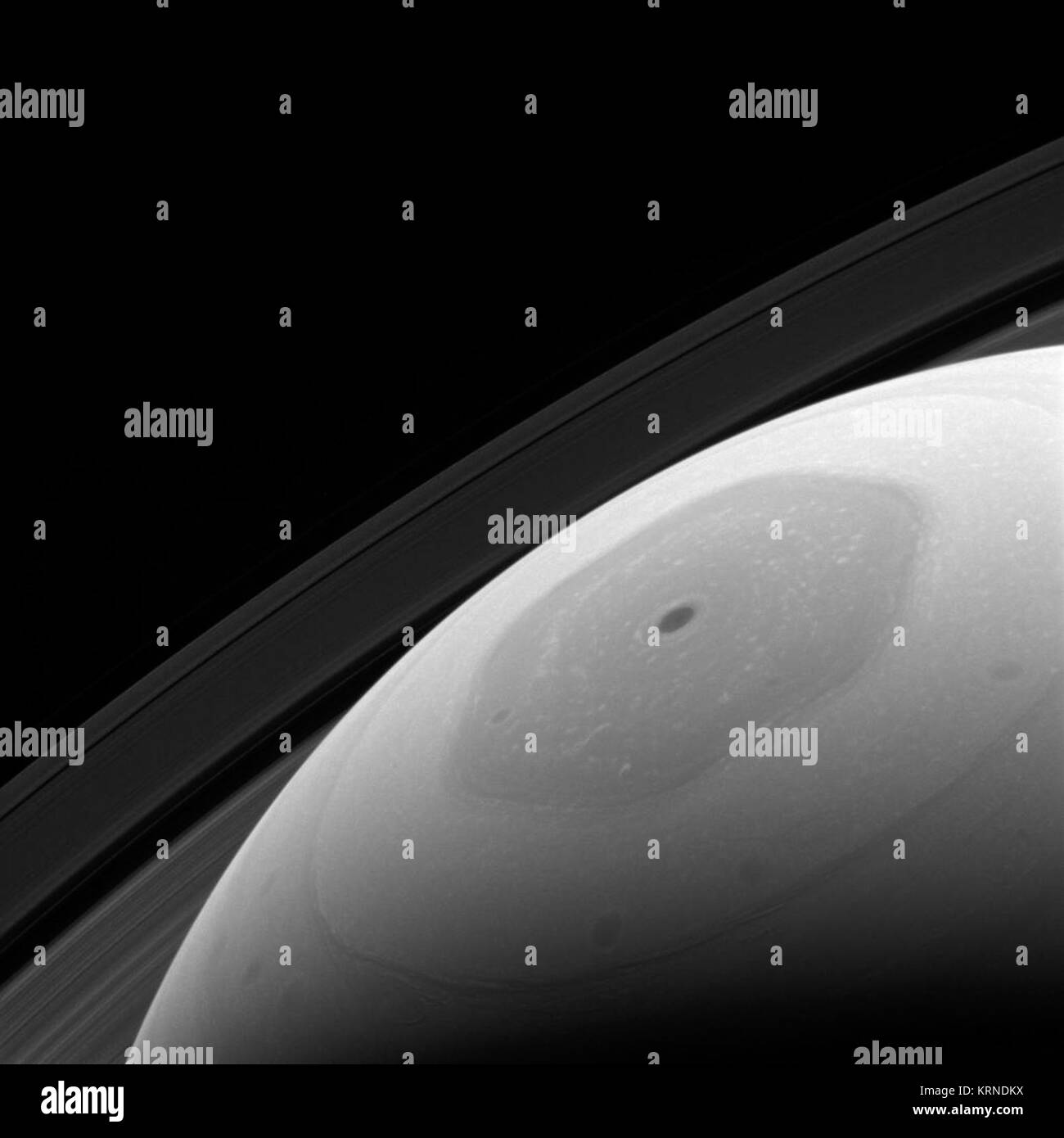 PIA 21327 - das Sechseck Hagel Stockfoto