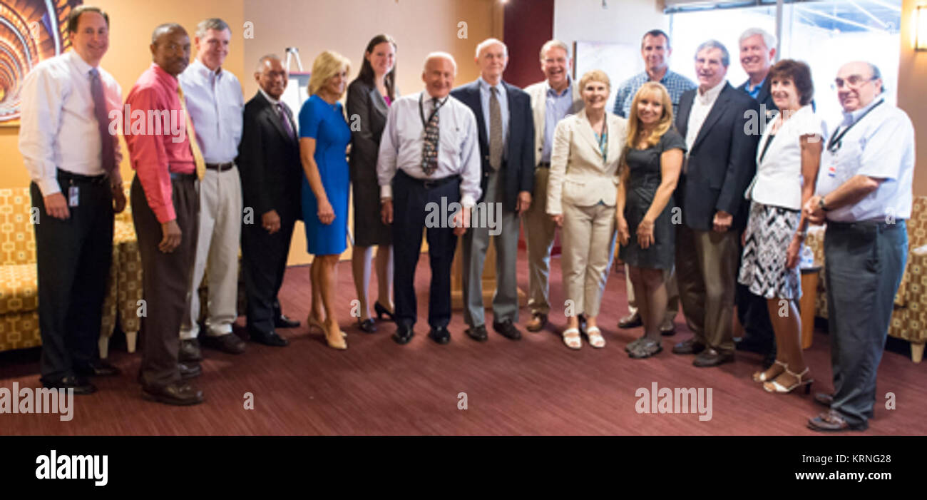 So schnell wie möglich mit dem Apollo 11 Astronauten zum 45. Jahrestag Stockfoto