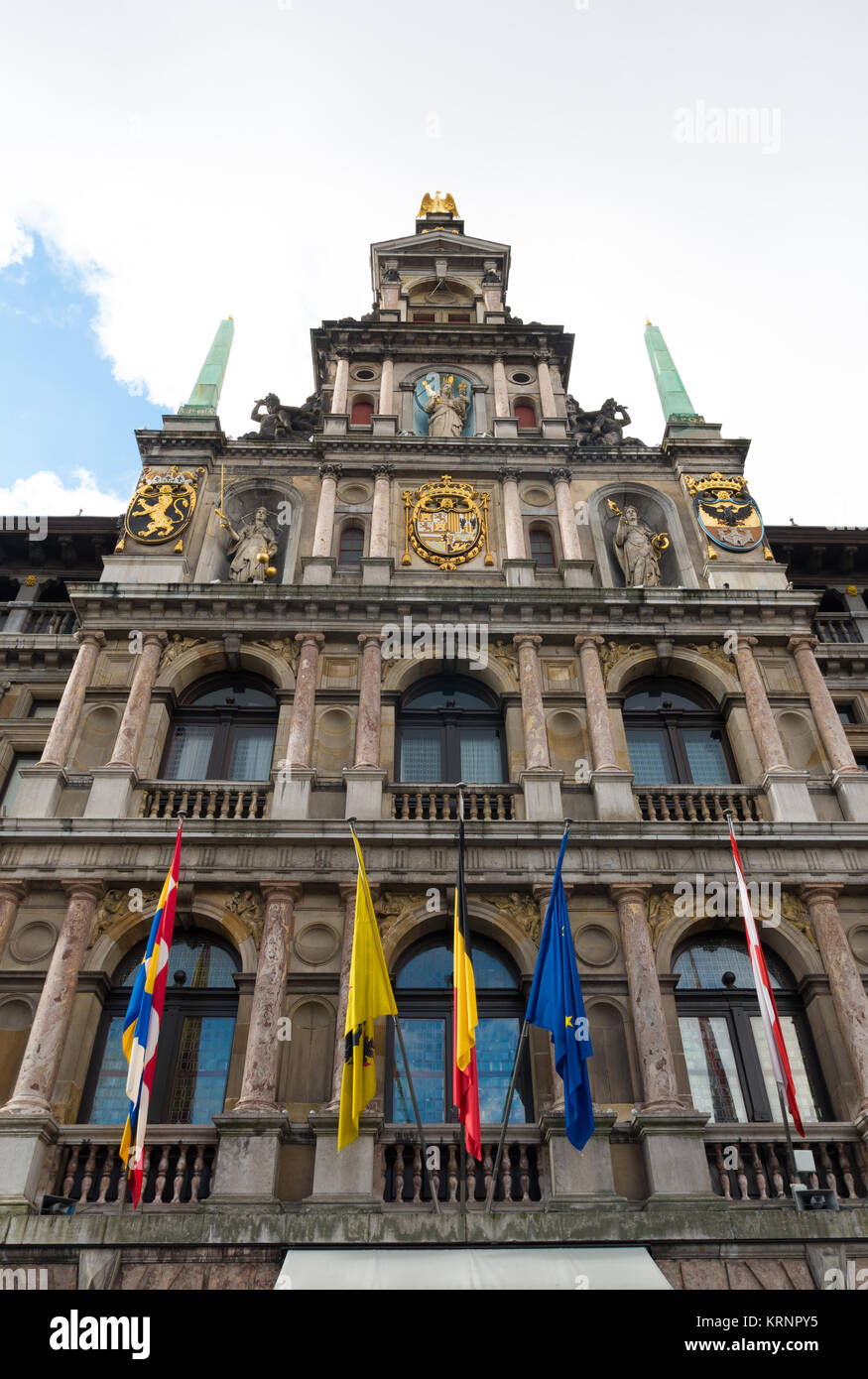 Rathaus Antwerpen Stockfoto