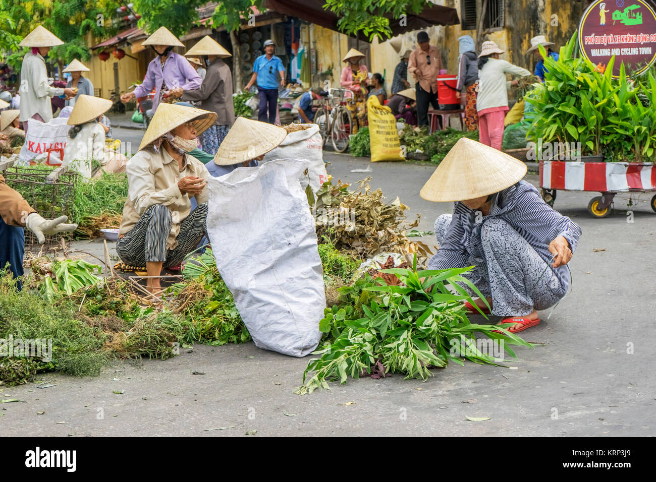 Mitte Jahr Festival, Store, Straße und Markt in der Altstadt von Hoi An, Vietnam. Hoi An ist eine berühmte touristische Ziel in der Welt und Vietnam Stockfoto