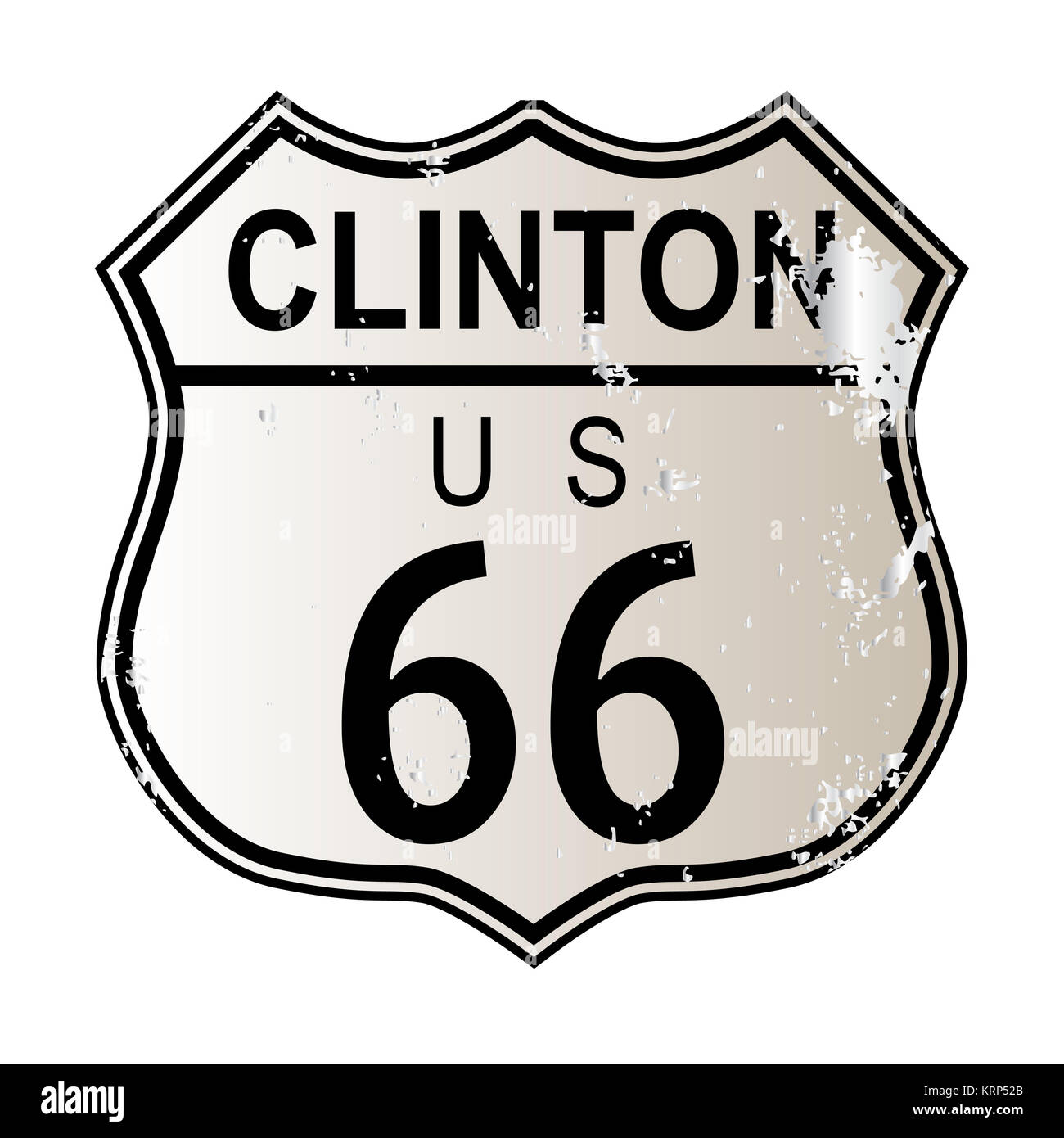 Clinton Route 66 Stockfoto