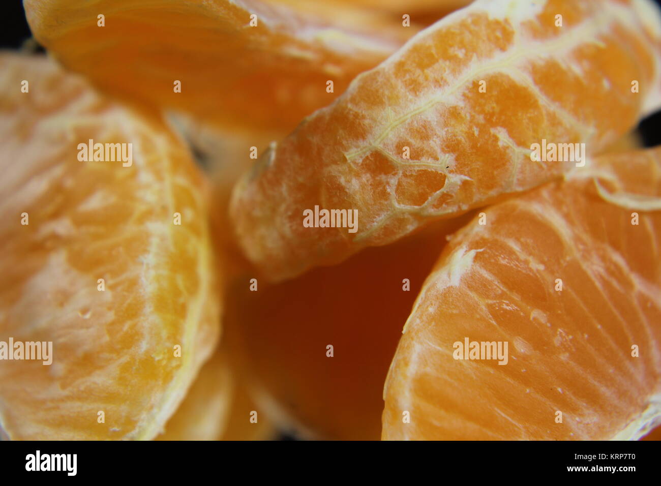 Mandarinen in Stücken Stockfoto