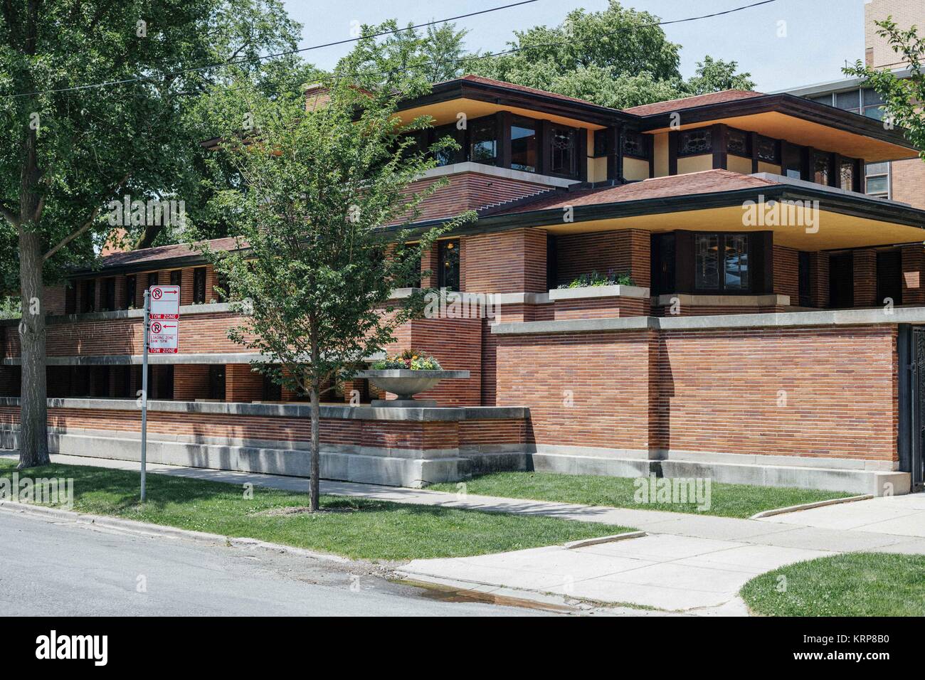 Frederick C. Robie House von Frank Lloyd Wright Stockfoto