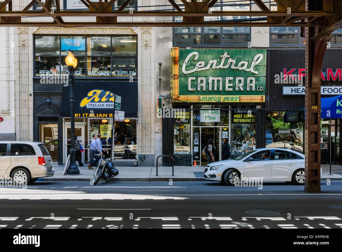 Die zentrale Kamera store in Chicago Stockfoto Die zentrale Kamera store in Chicago Stockfoto
