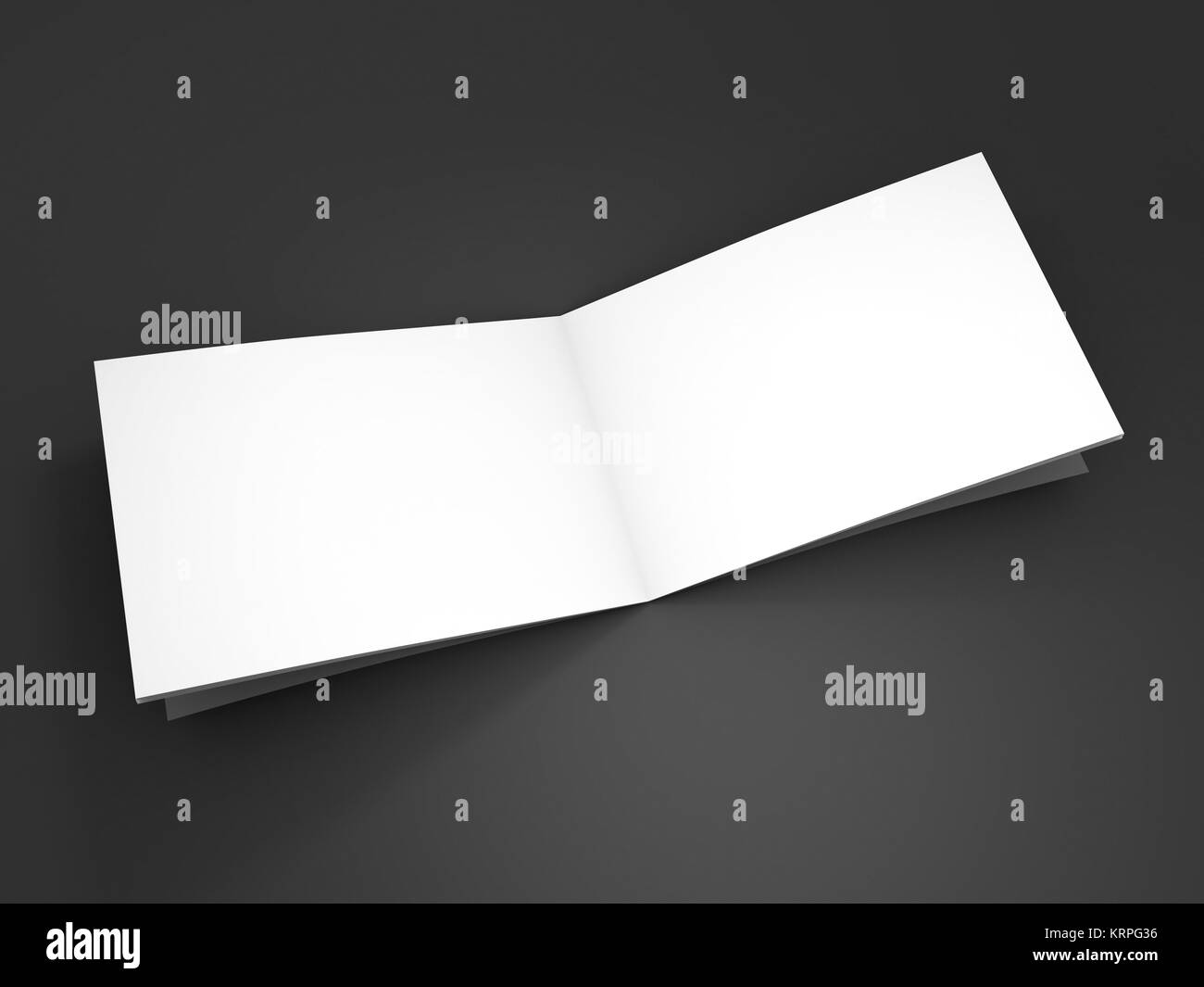 Zeitschrift, Buch, Broschüre oder Broschüre mockup 3D-Rendering Stockfoto