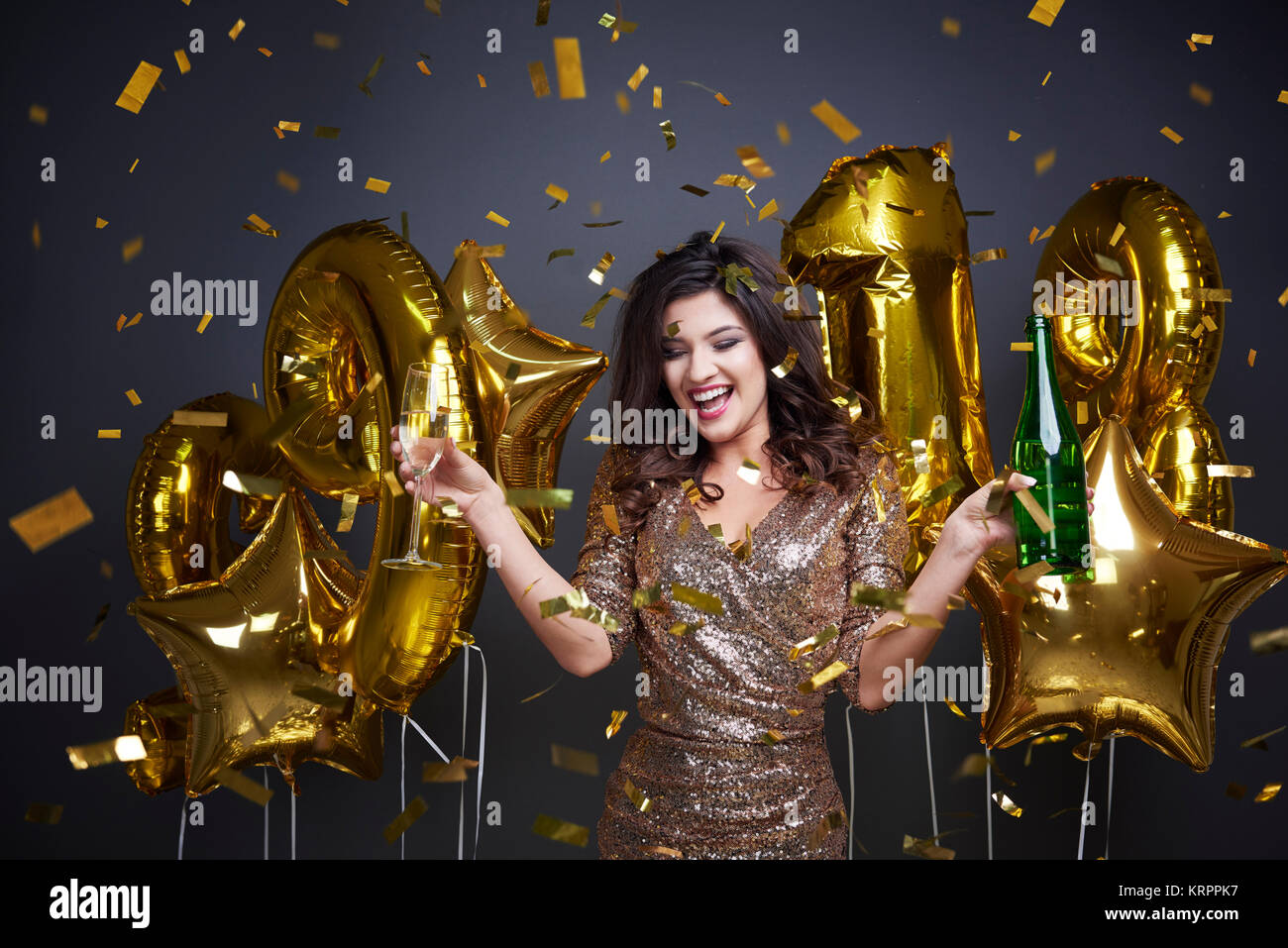 Ich liebe Silvester Stockfoto