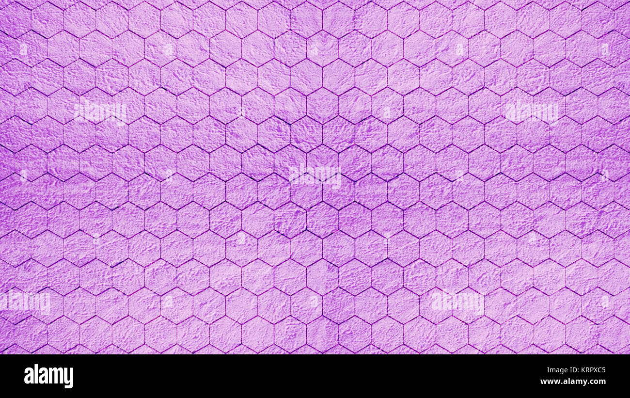 3D-Rendering bunte Hexagon Muster mit schöne Farbe Stockfoto