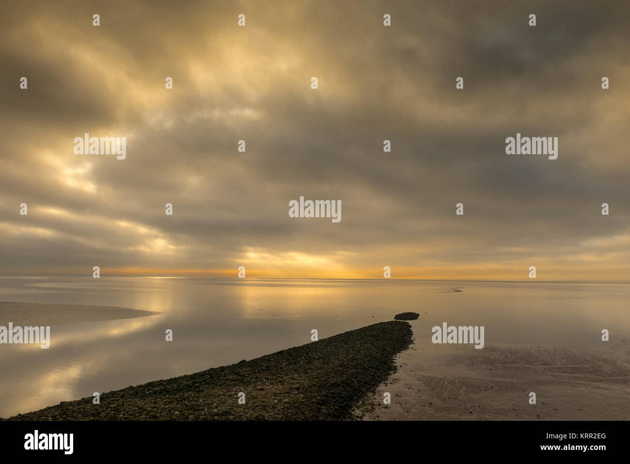 Morecambe Bay von Jenny Braun Punkt Silverdale Lancashire Stockfoto