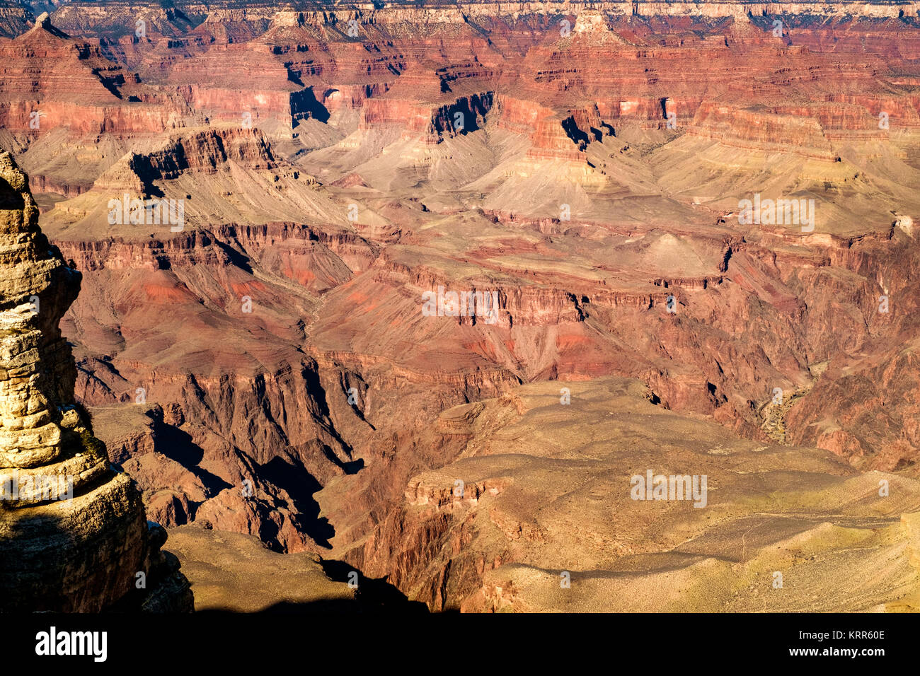 Gran Canyon vom South Rim im Winter Jahreszeit genommen Stockfoto