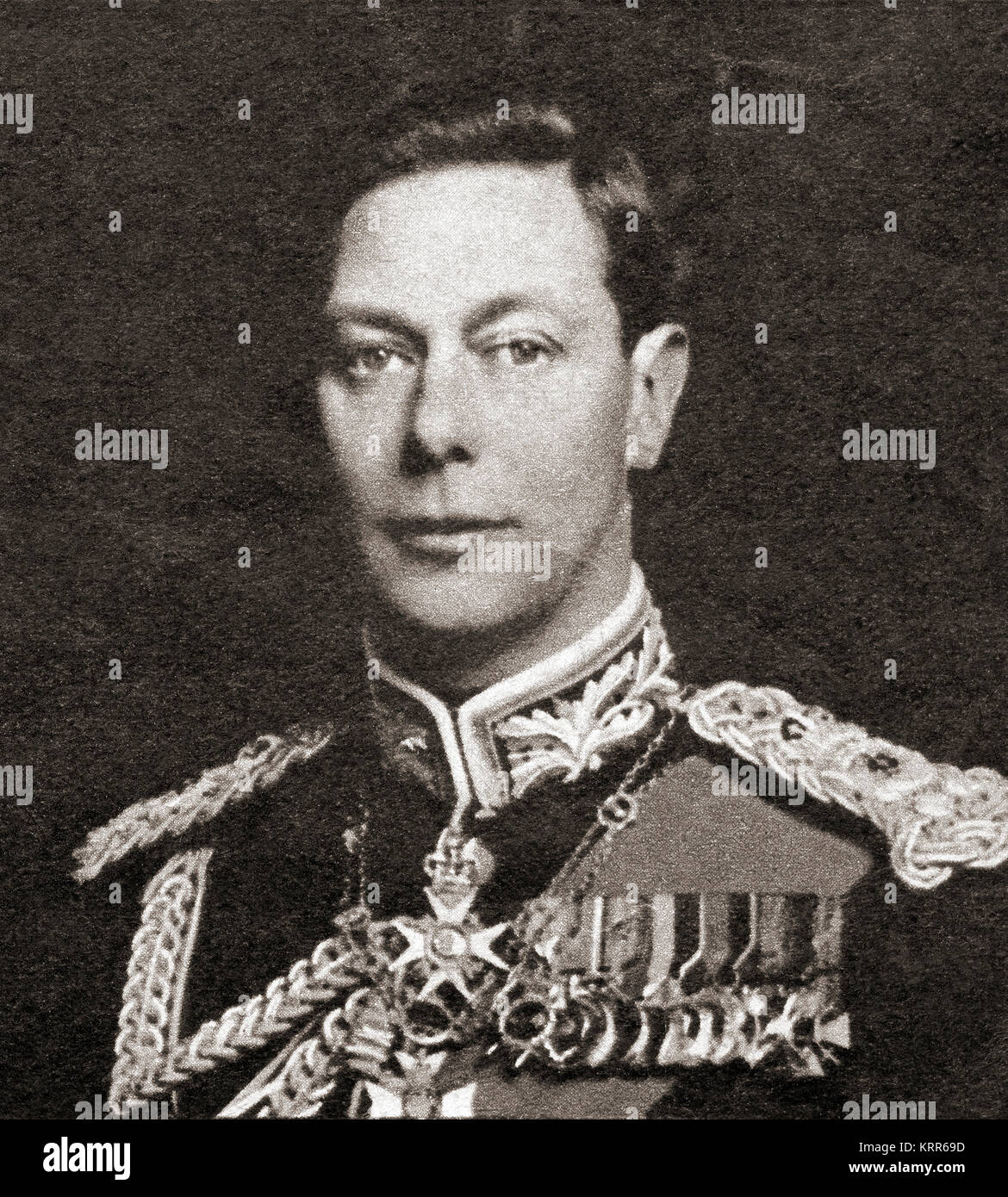 George VI., 1895 - 1952. König des Vereinigten Königreichs und der Dominions des British Commonwealth. Von 40 wundervolle Jahre, veröffentlicht 1938. Stockfoto