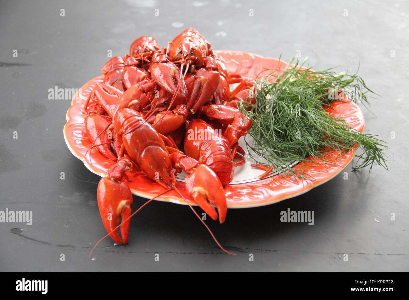 Crayfish platter Stockfoto