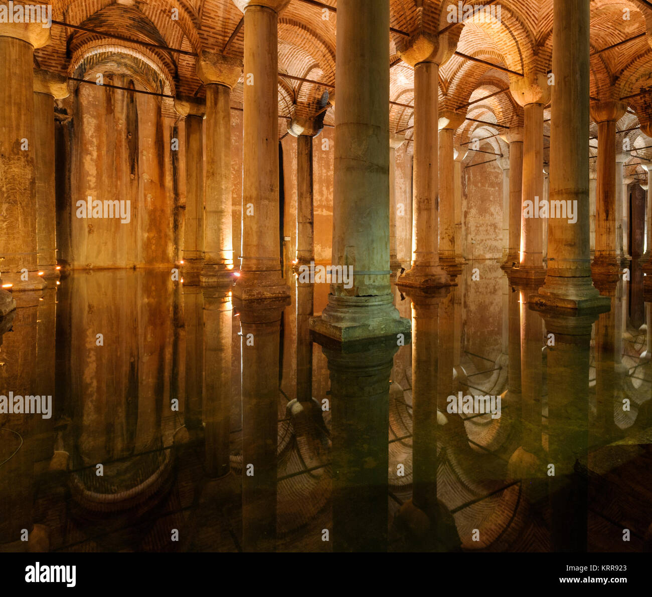 Basilika-Zisterne in Istanbul, Türkei Stockfoto