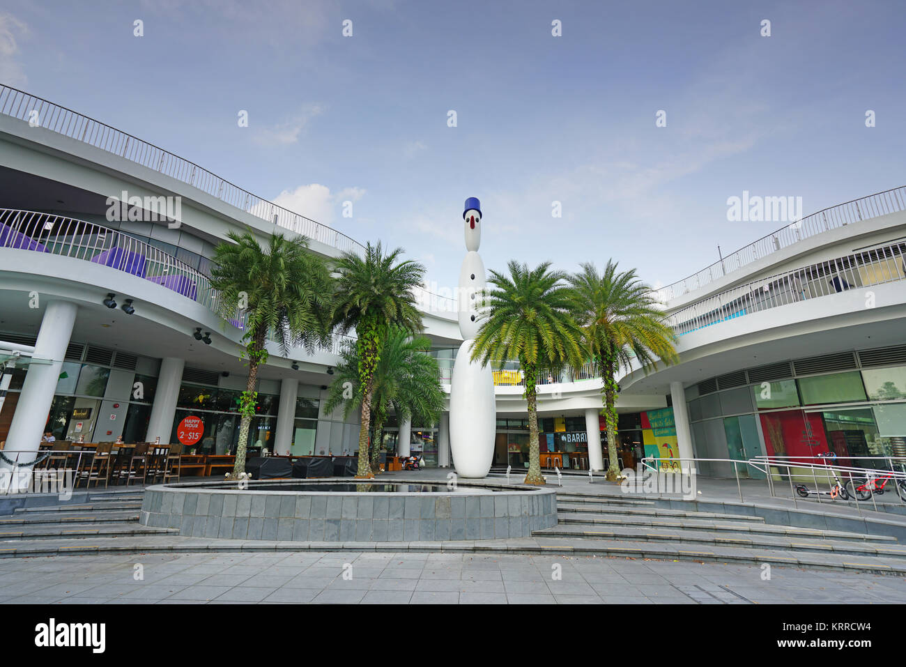 Anzeigen von Vivo City, dem größten Einkaufszentrum in Singapur. Stockfoto