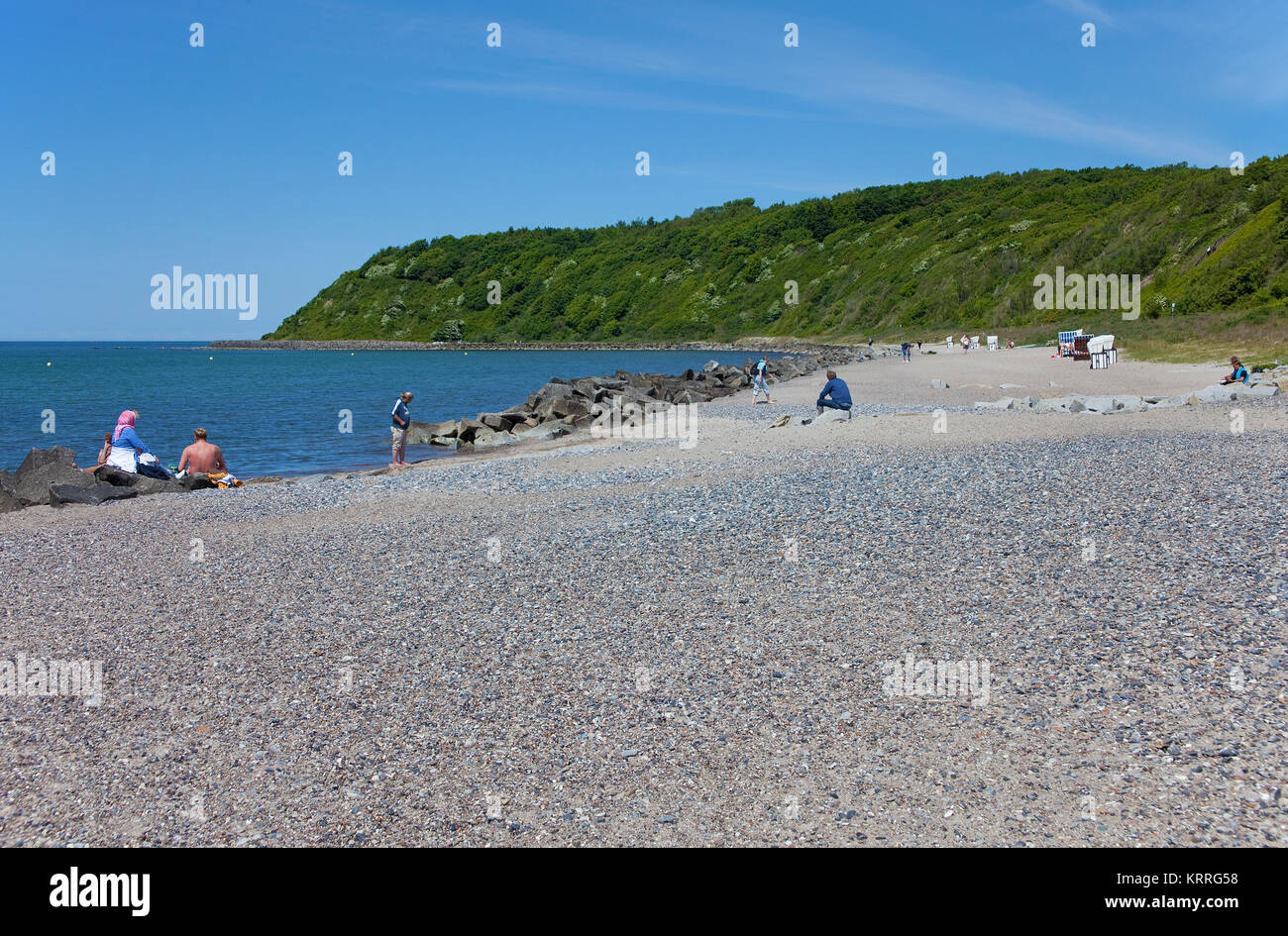 Strand von Vitte, Insel Hiddensee, Mecklenburg-Vorpommern, Ostsee, Deutschland, Europa Stockfoto