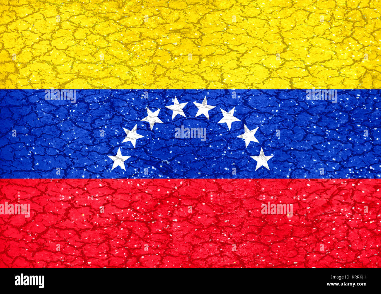 Grunge Style Venezuela Flagge Stockfoto