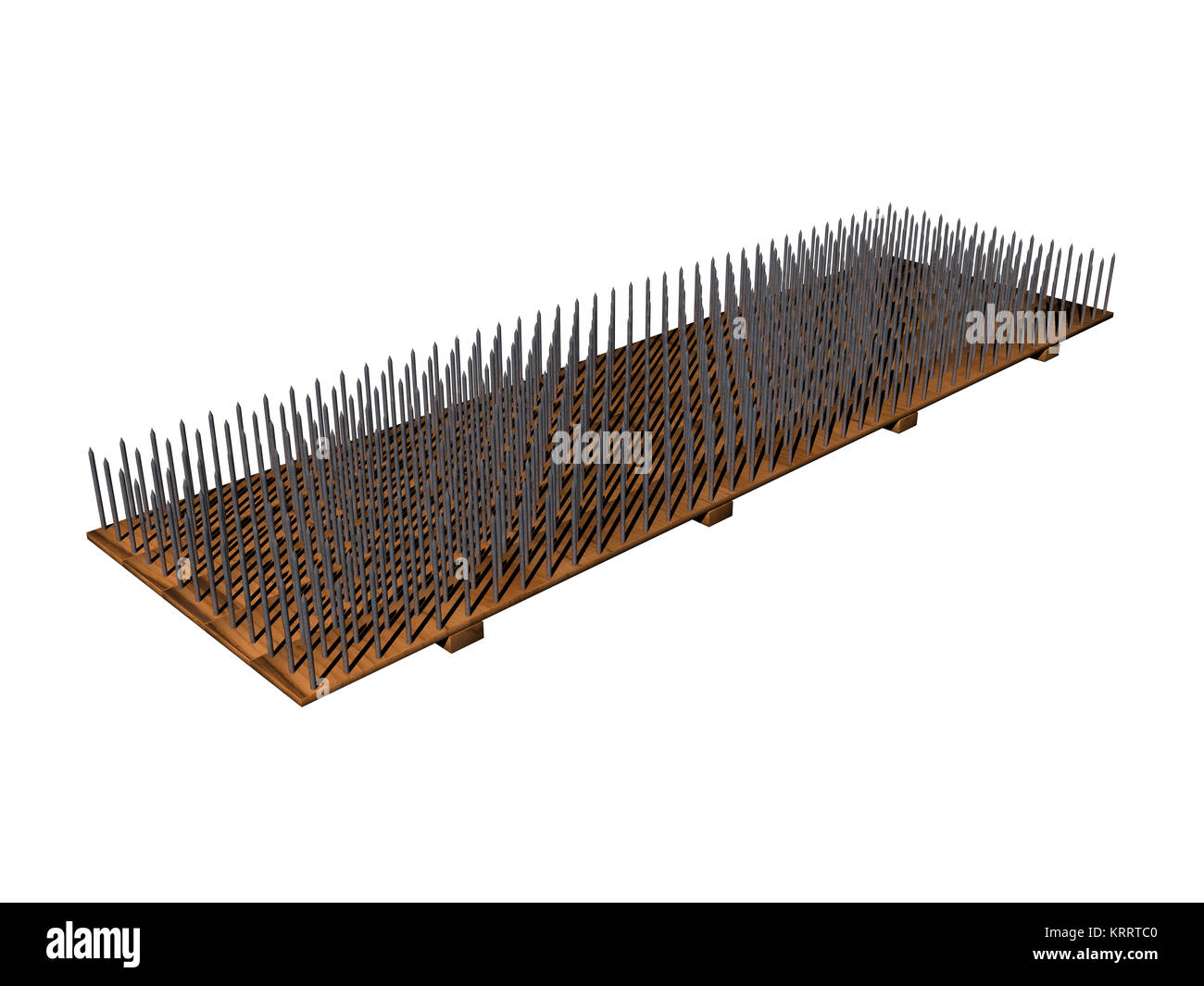 Nagelbrett isoliert Stockfoto