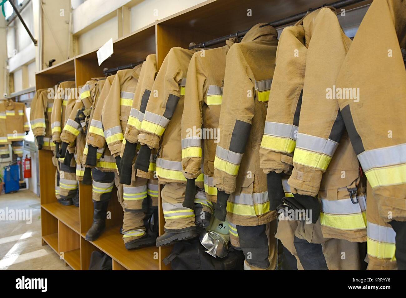 Fire Fighter Kleidung Stockfoto