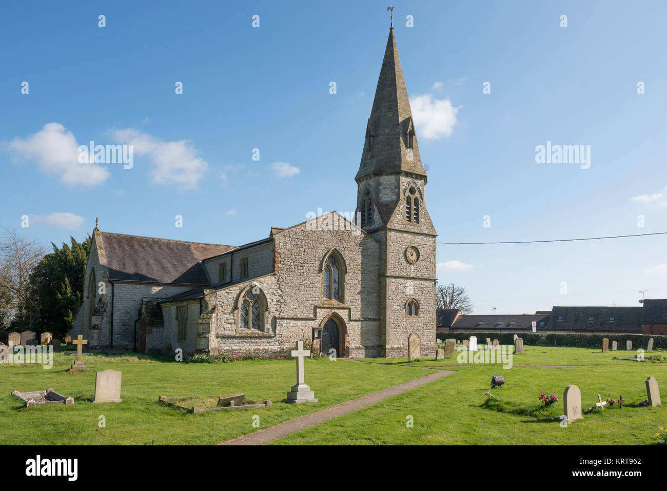 St. Peter's Kirche, Bourton On Dunsmore, in der Nähe von Rugby, Warwickshire, England, Vereinigtes Königreich Stockfoto