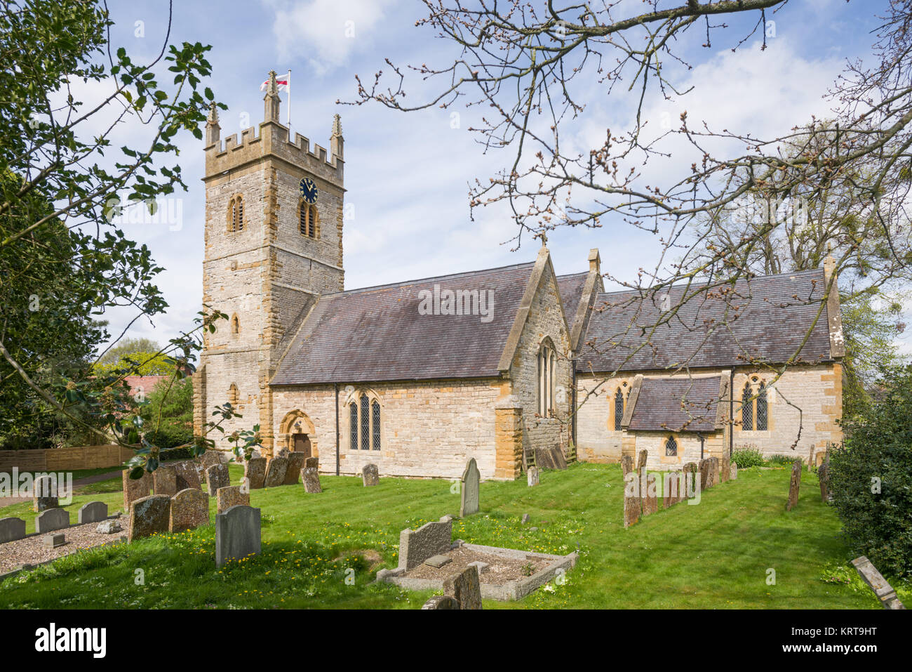 St. Mary's Church, Halford, in der Nähe von Moreton-in-Marsh, Warwickshire, England, Vereinigtes Königreich Stockfoto