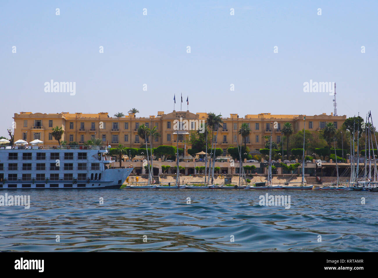 LUXOR, ÄGYPTEN - März 29,2017: Sofitel Winter Palace, einem 5-Sterne Hotel von britischen Entdecker auf dem Nil gebaut, die von der antiken Tempel umgeben. Agath Stockfoto