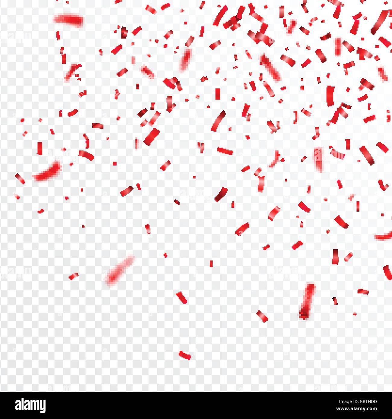 Weihnachten, Valentinstag rot Konfetti auf transparentem Hintergrund.  Fallende glänzend Konfetti glitzert. Festliche Party Design Elemente  Stock-Vektorgrafik - Alamy