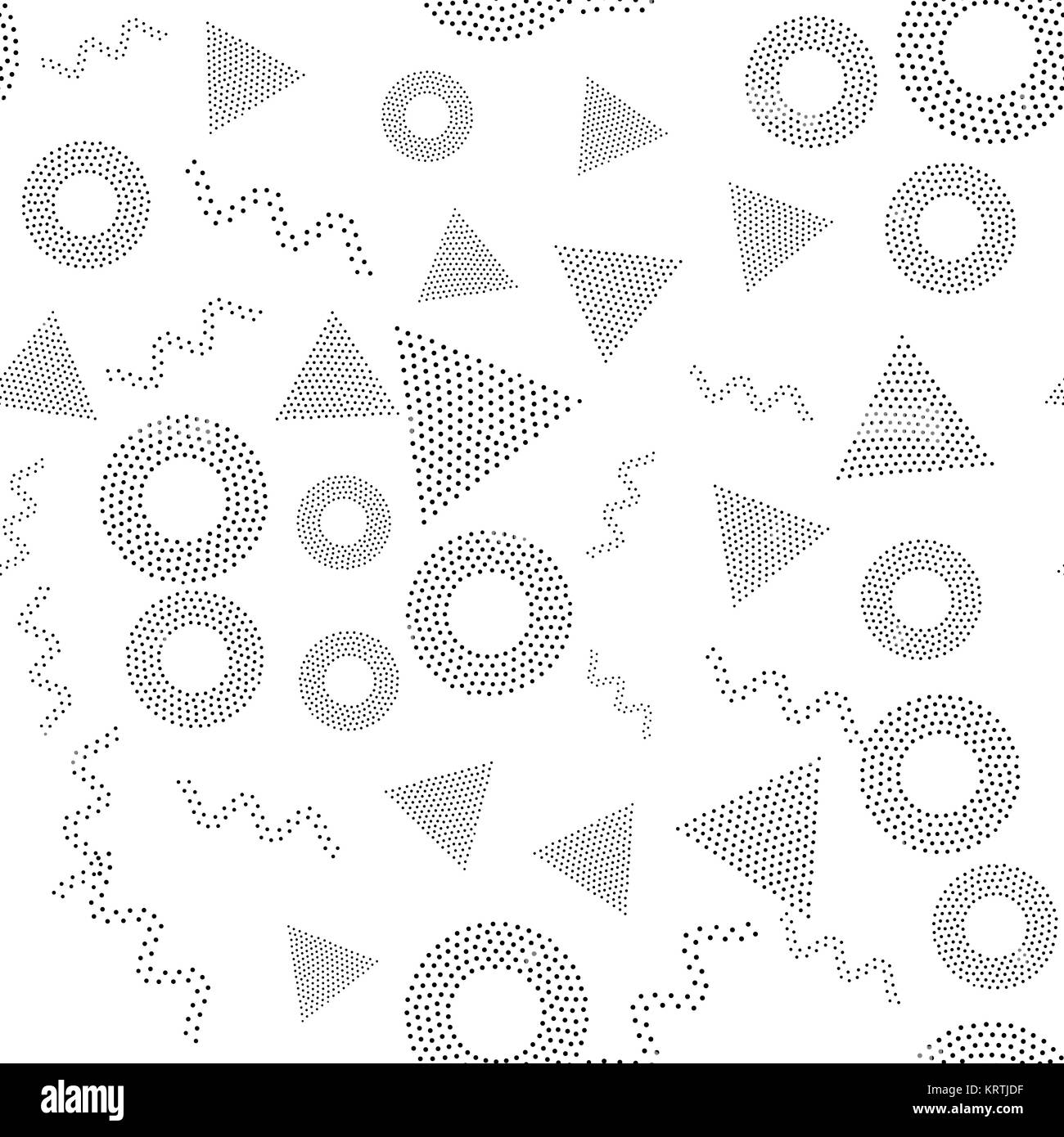 Schwarz / weiß universal geometrische nahtlose Muster Stockfoto