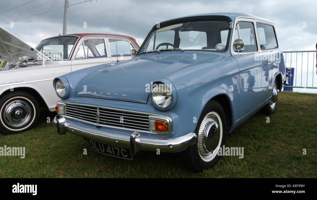 Hillman Minx Series 5 Immobilien Auto oben auf dem Display geparkt Stockfoto