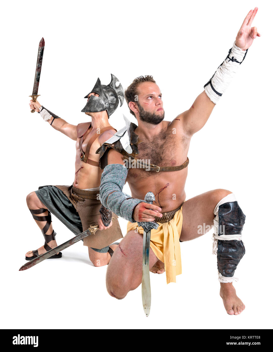 Gladiatoren/barbarischen Krieger Stockfoto