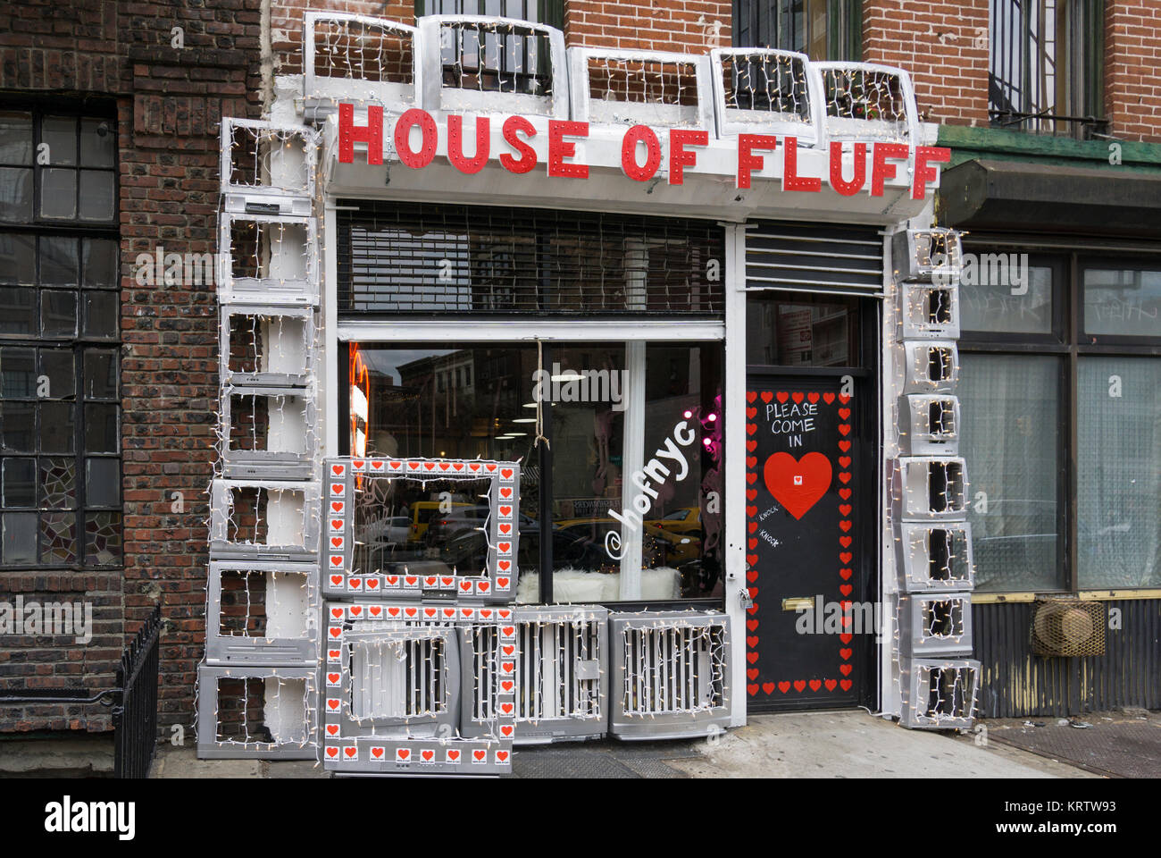 Haus der Flaum auf der Bowery in New York City Stockfoto
