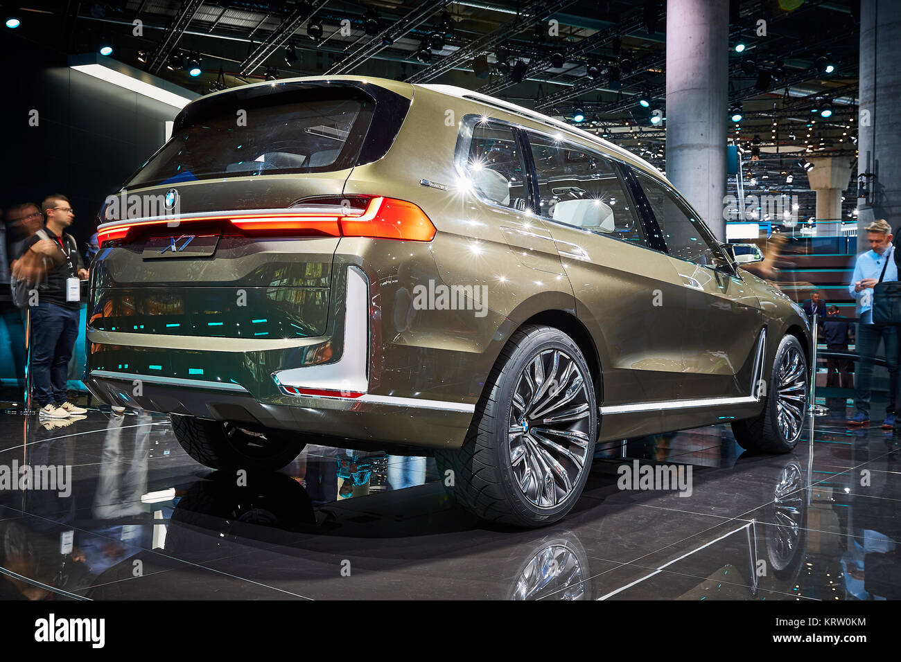 Frankfurt, Deutschland - 12. September 2017: 2017 BMW X7-Konzept präsentiert auf der 67. Internationalen Automobil-Ausstellung (IAA) in der Messe Frankfurt Stockfoto