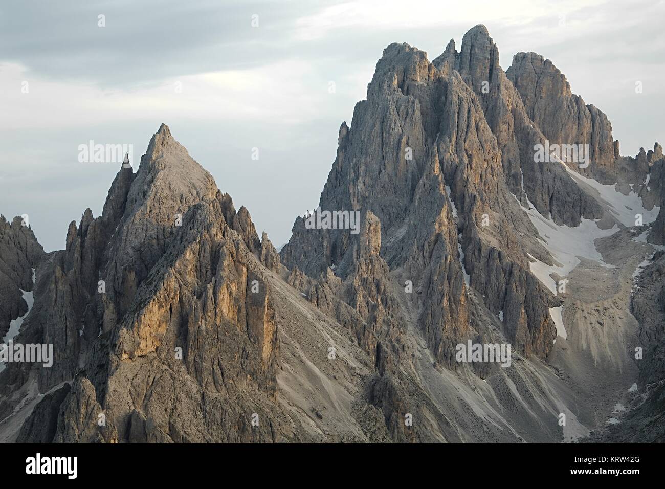 Dolomiten Berghänge Stockfoto