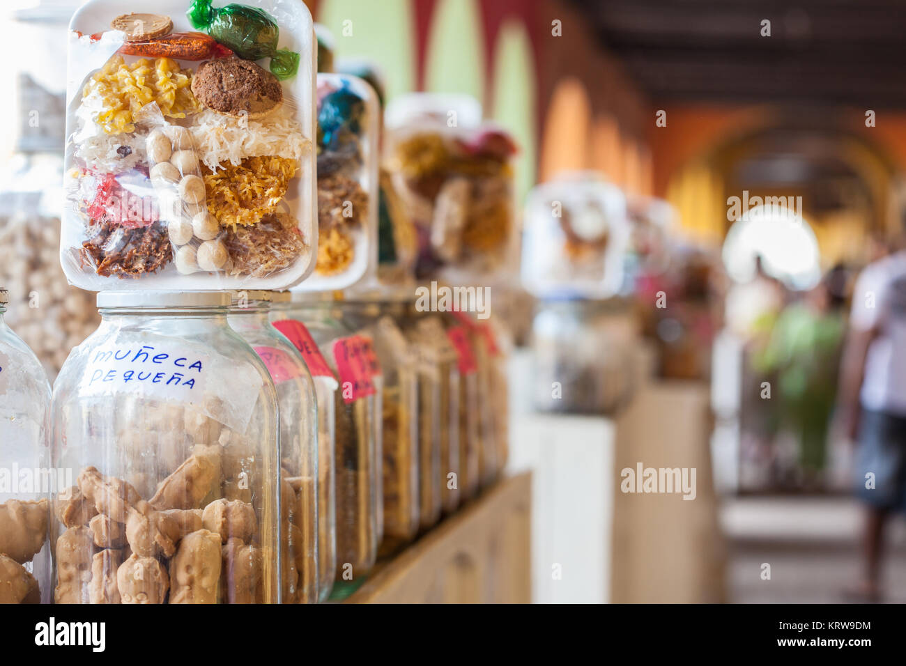 Süßigkeiten-Portal in Cartagena de Indias Stockfoto
