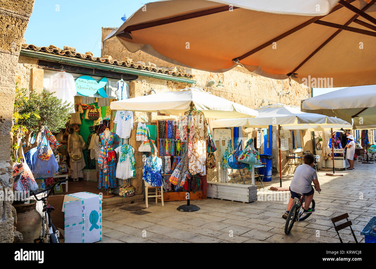 Marzamemi, Sizilien, Italien Stockfoto