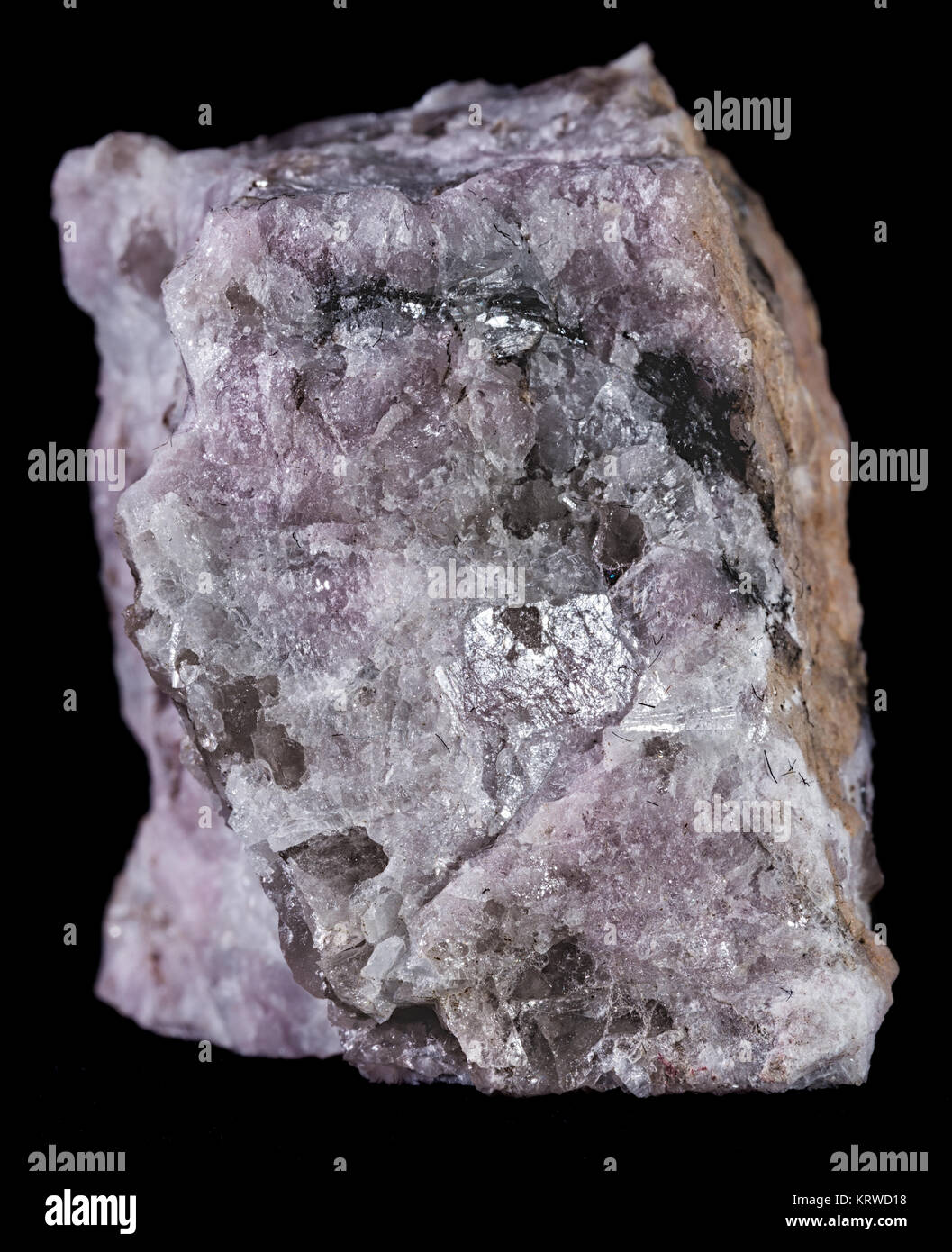 Petalite Mineral Stockfoto