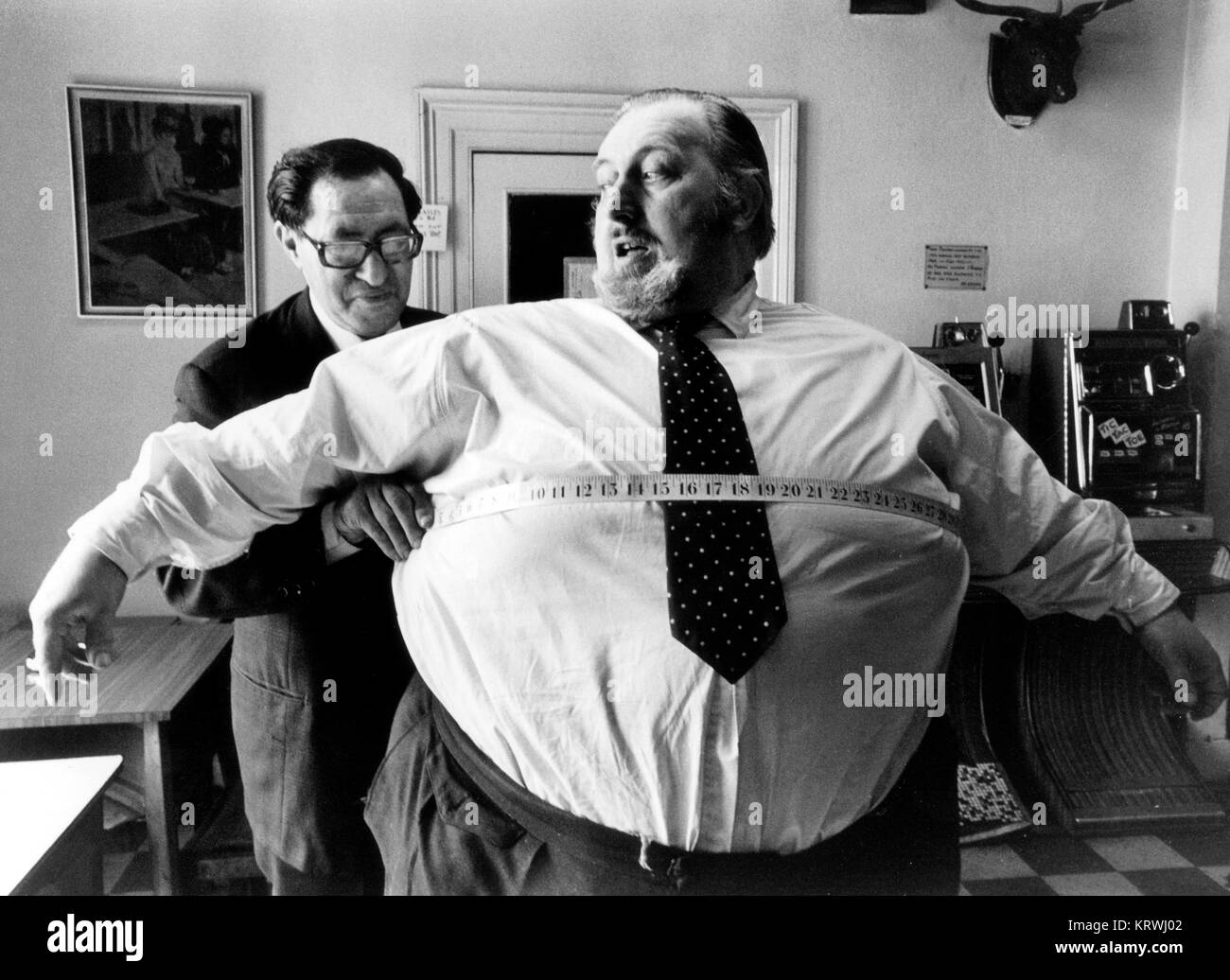 Dicke der Mensch ist von der Schneider, England, Großbritannien Stockfoto