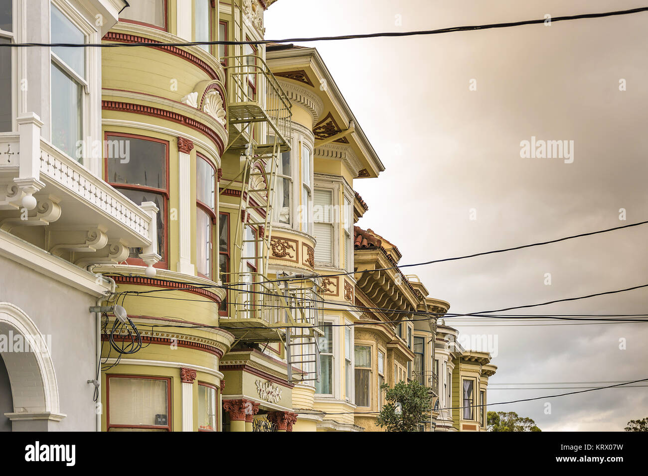 Ashbury in San Francisco Stockfoto