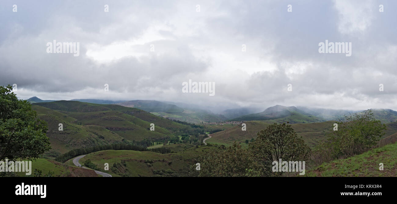 Nebel Landschaft in der Nähe von Graskop, Mpumalanga Provinz, Südafrika Stockfoto