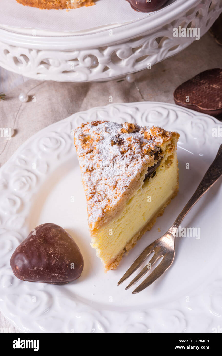 Weihnachten Käsekuchen Stockfoto