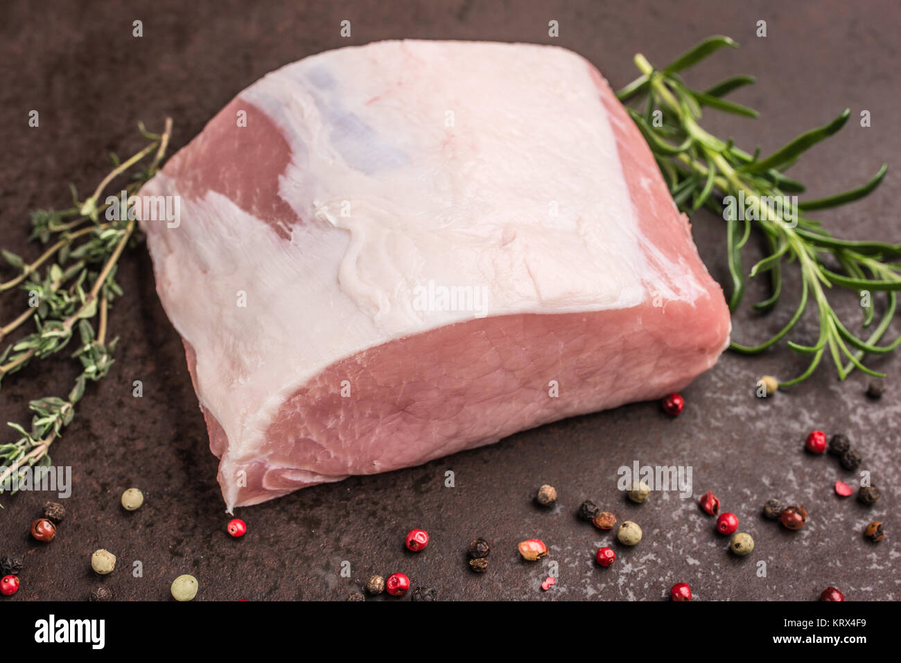 Iberico Schwein raw Stockfoto