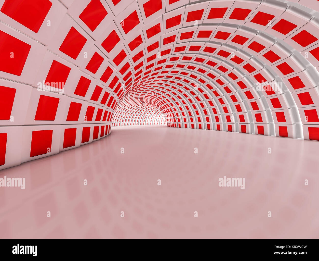 Einfach leer Inneneinrichtung mit Lampen. 3D-Rendering Stockfoto