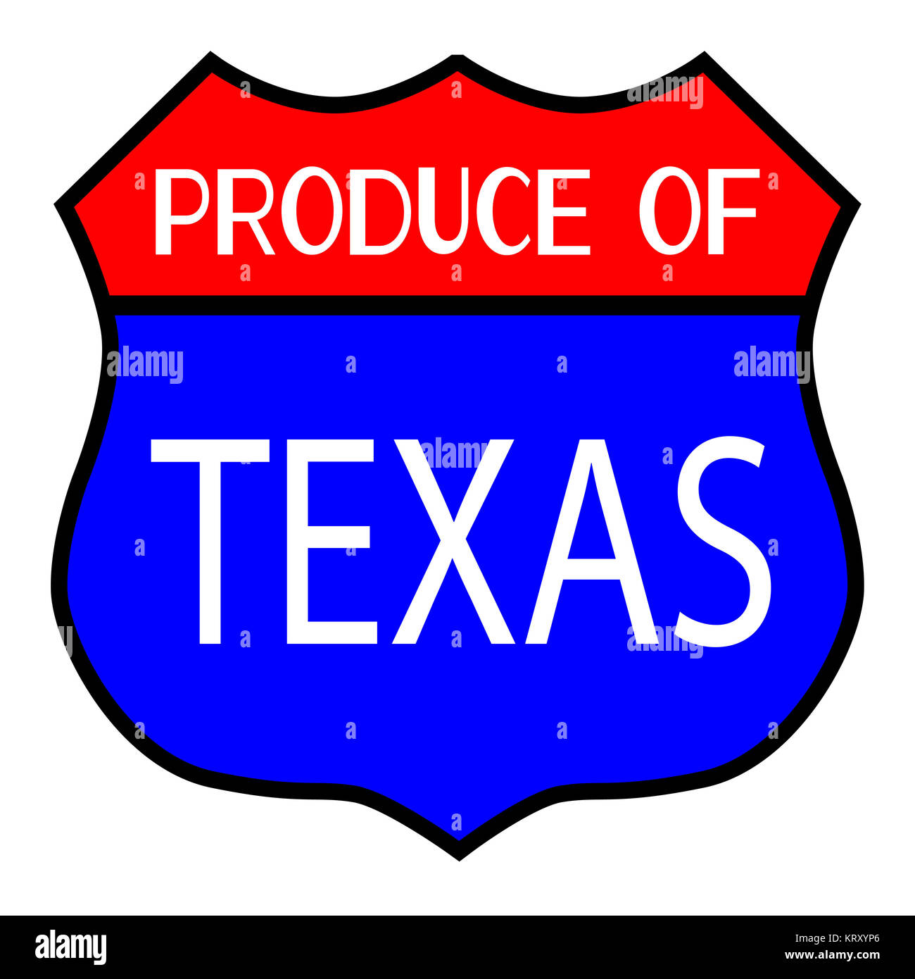 Produzieren von Texas Stockfoto