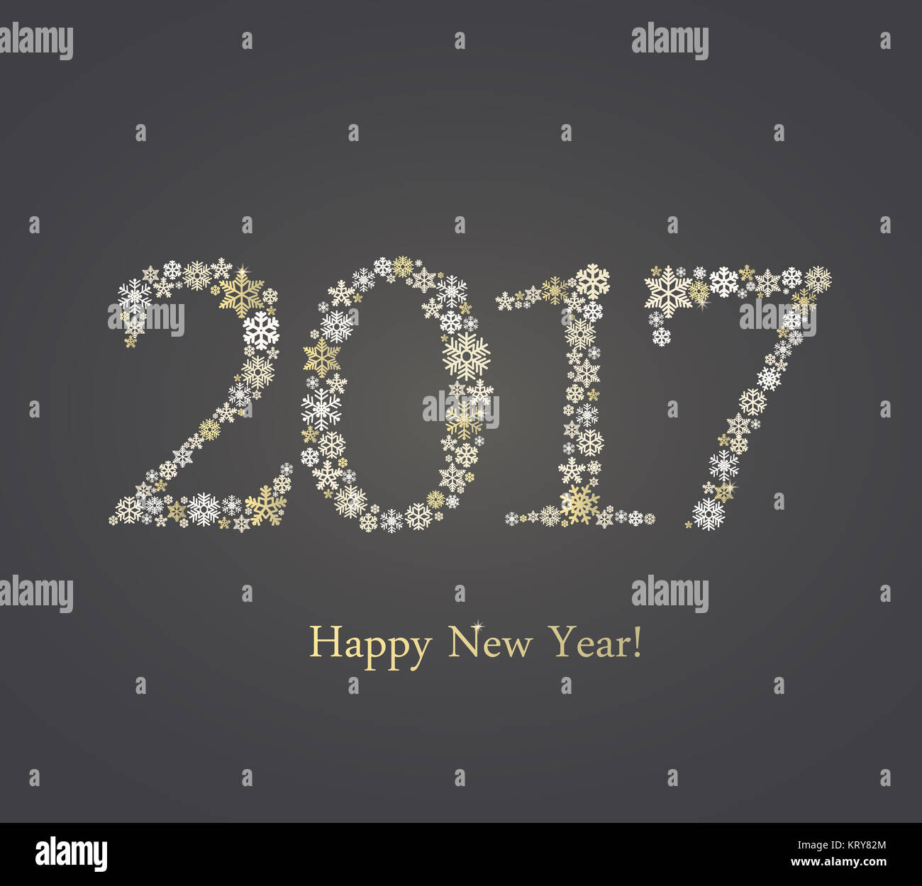 Frohes Neues Jahr 2017. Stockfoto