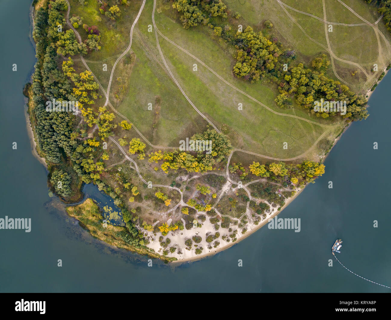 Luftbild von Landschaft Stockfoto