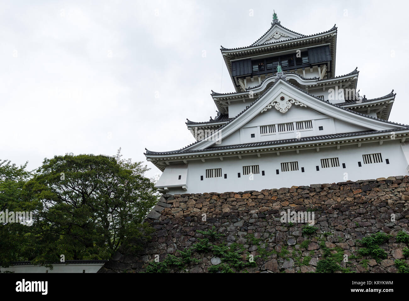 Schloss in der japanischen Kokura Stockfoto