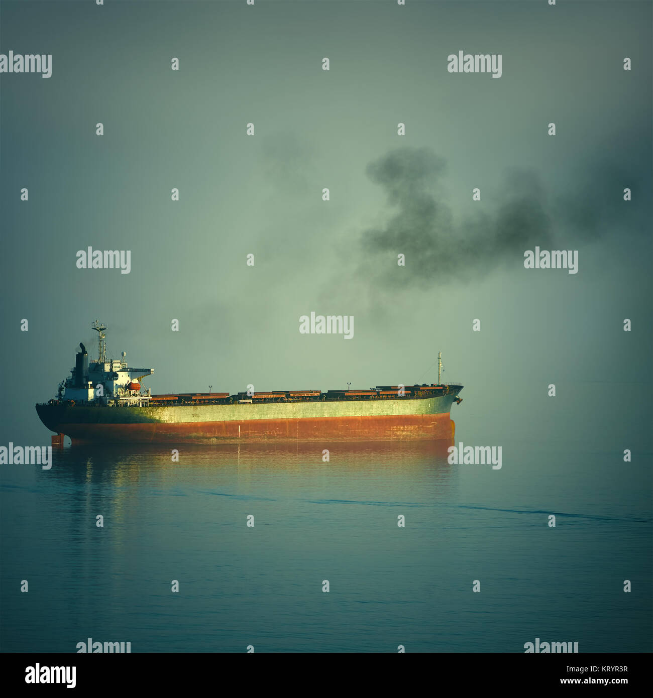 Bulk Carrier Schiff Stockfoto