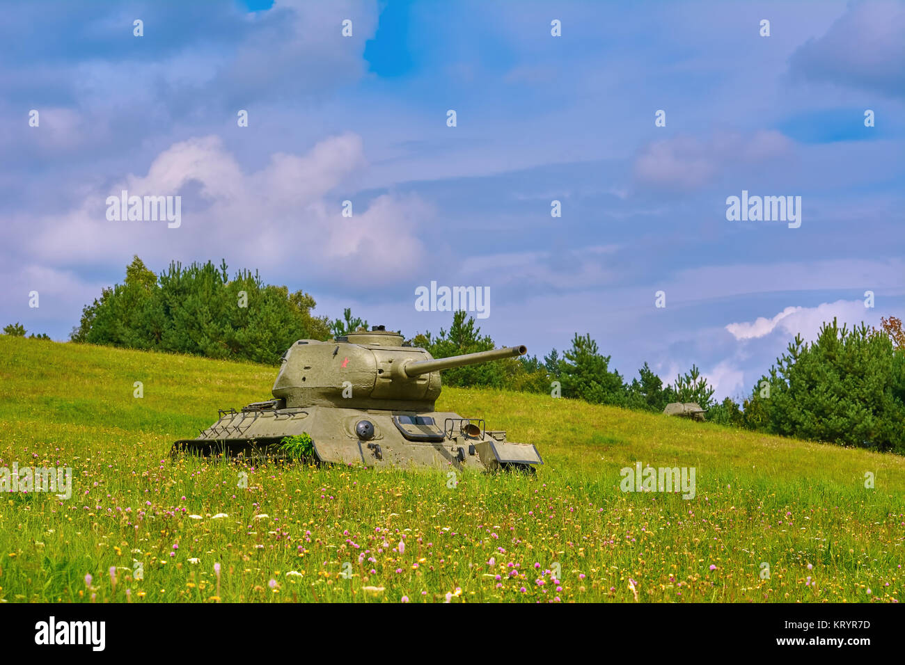 Tank des 2. Weltkrieges Stockfoto