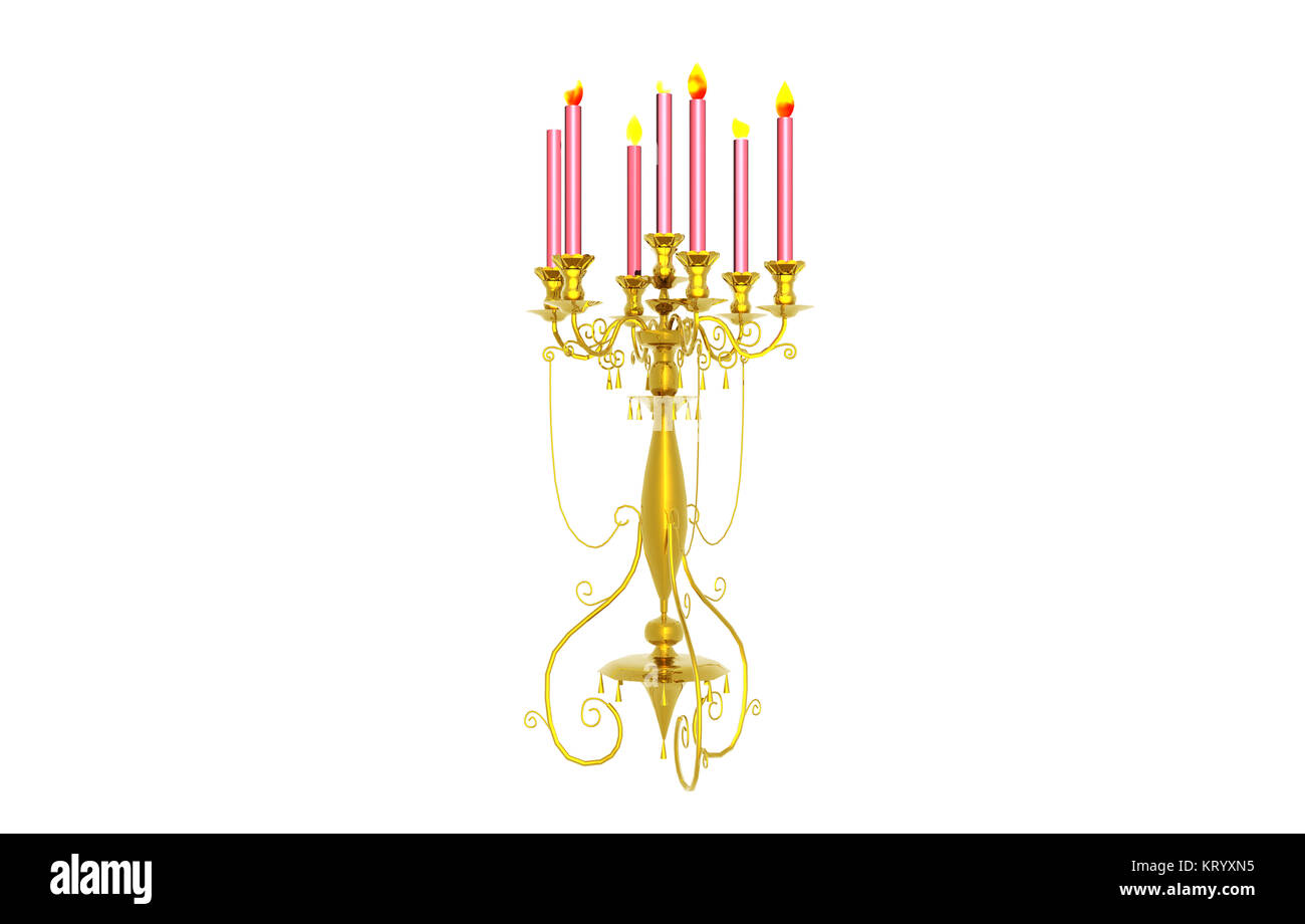 Candelabra ausgenommen Stockfoto