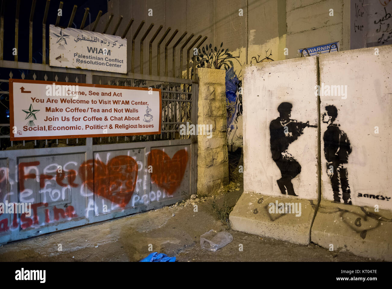 Die Palästinensische Conflict Resolution Center, Bethlehem Stockfoto