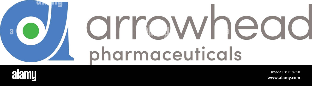 Das Logo von Arrowhead Pharmaceuticals steht für den Fokus des Unternehmens auf innovative RNA-gezielte Therapien. Das Unternehmen widmet sich der Förderung der Behandlung verschiedener Krankheiten, insbesondere solcher mit hohem ungedeckten Bedarf. Stockfoto