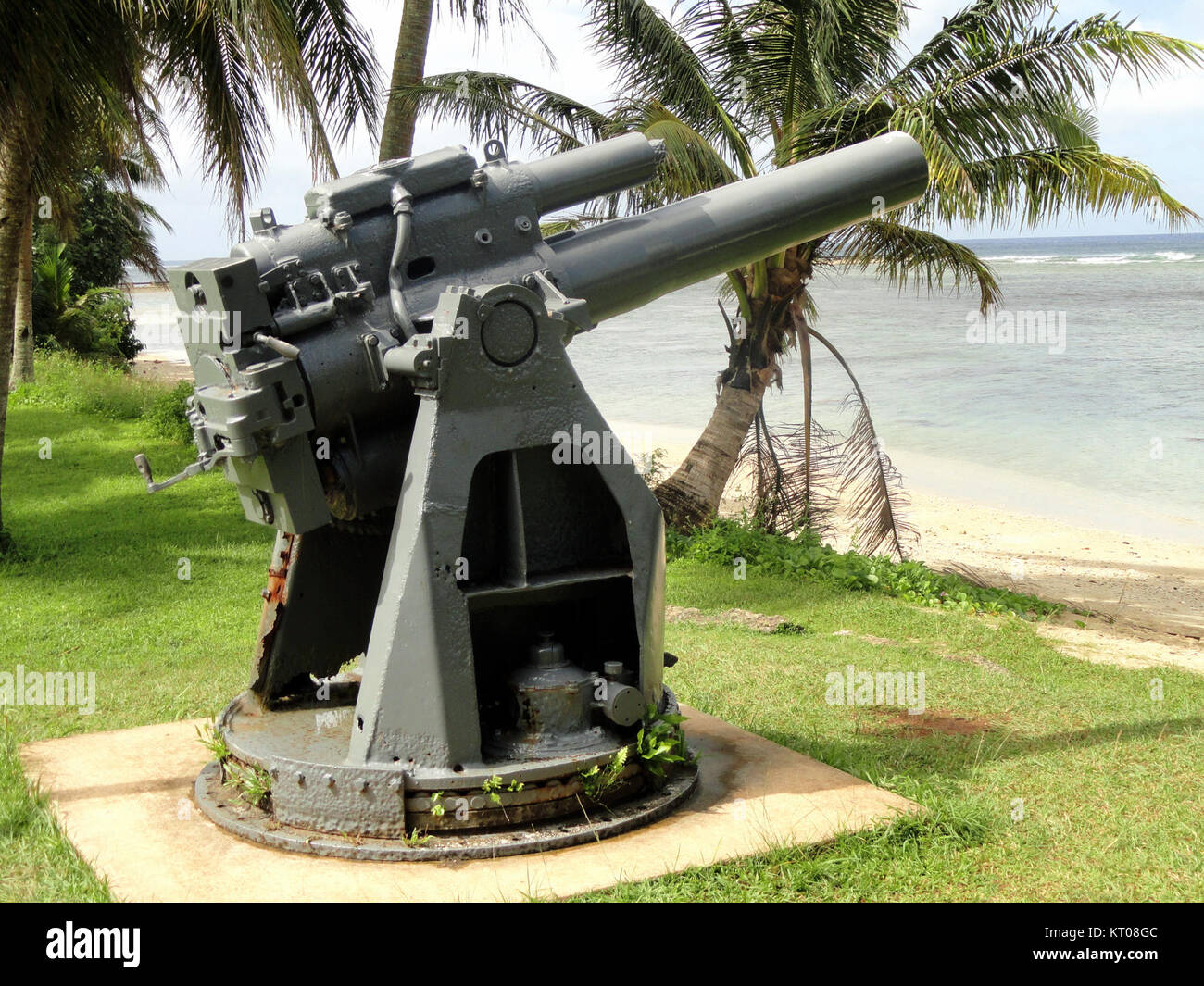 Artillerie - Krieg im Pazifik National Historical Park (Ga'ein Punkt) - DSC 00883 Stockfoto